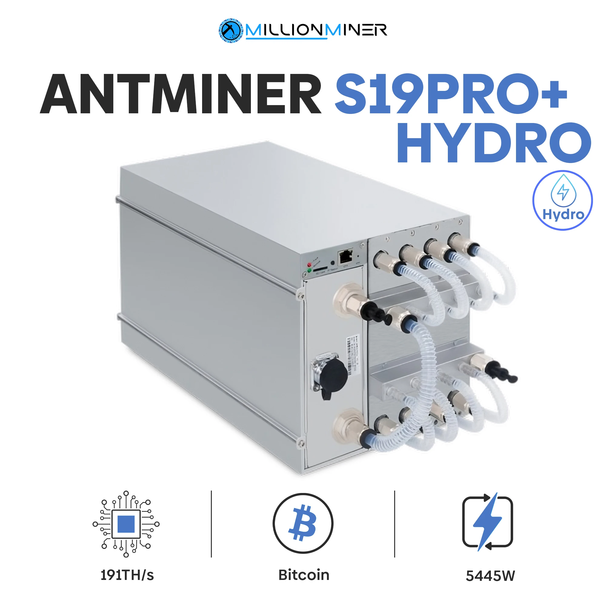 

Новинка, Bitmain Antminer T19 Pro Hydro 235T 5170W
