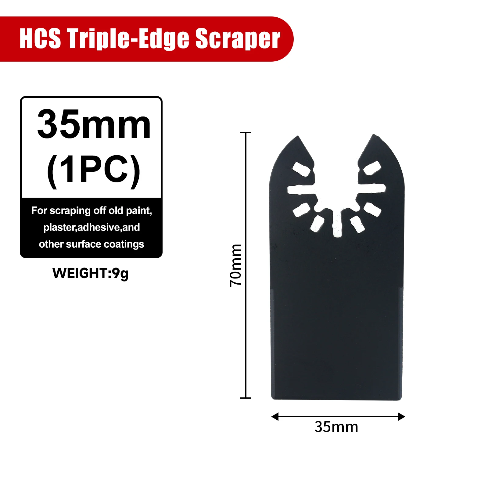 Universal Multifunction Oscillating Tool Saw Blades with Quick Release