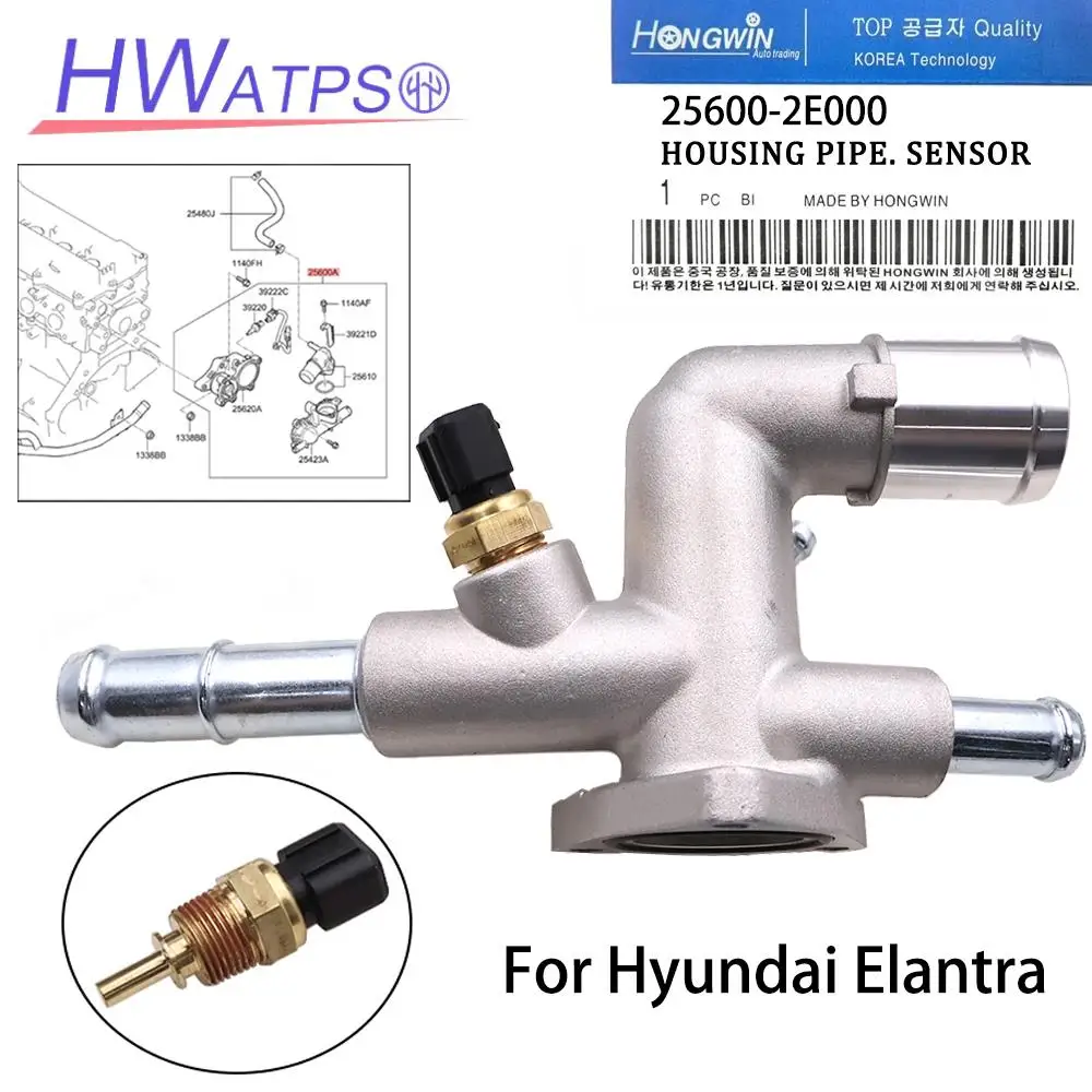 Coolant Outlet Housing 25600-2E000 Control Assembly Coolant Trmp. For Hyundai Elantra 2011-Kona Tucson KIA Forte Soul