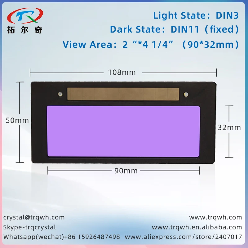 Blue/True color/green/ yellow solar auto darkening welding lens filter for welding helmet