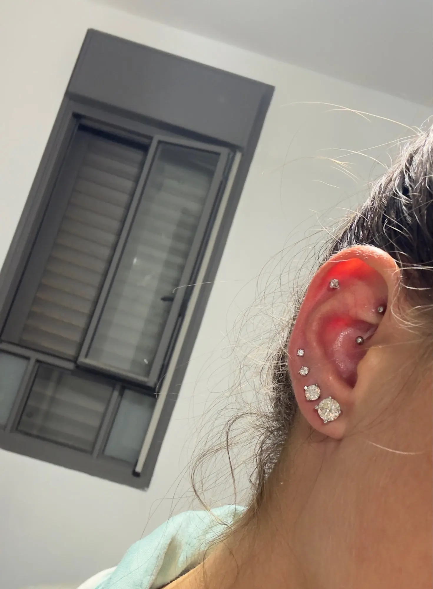 Moissanite Ear Stud Earrings photo review