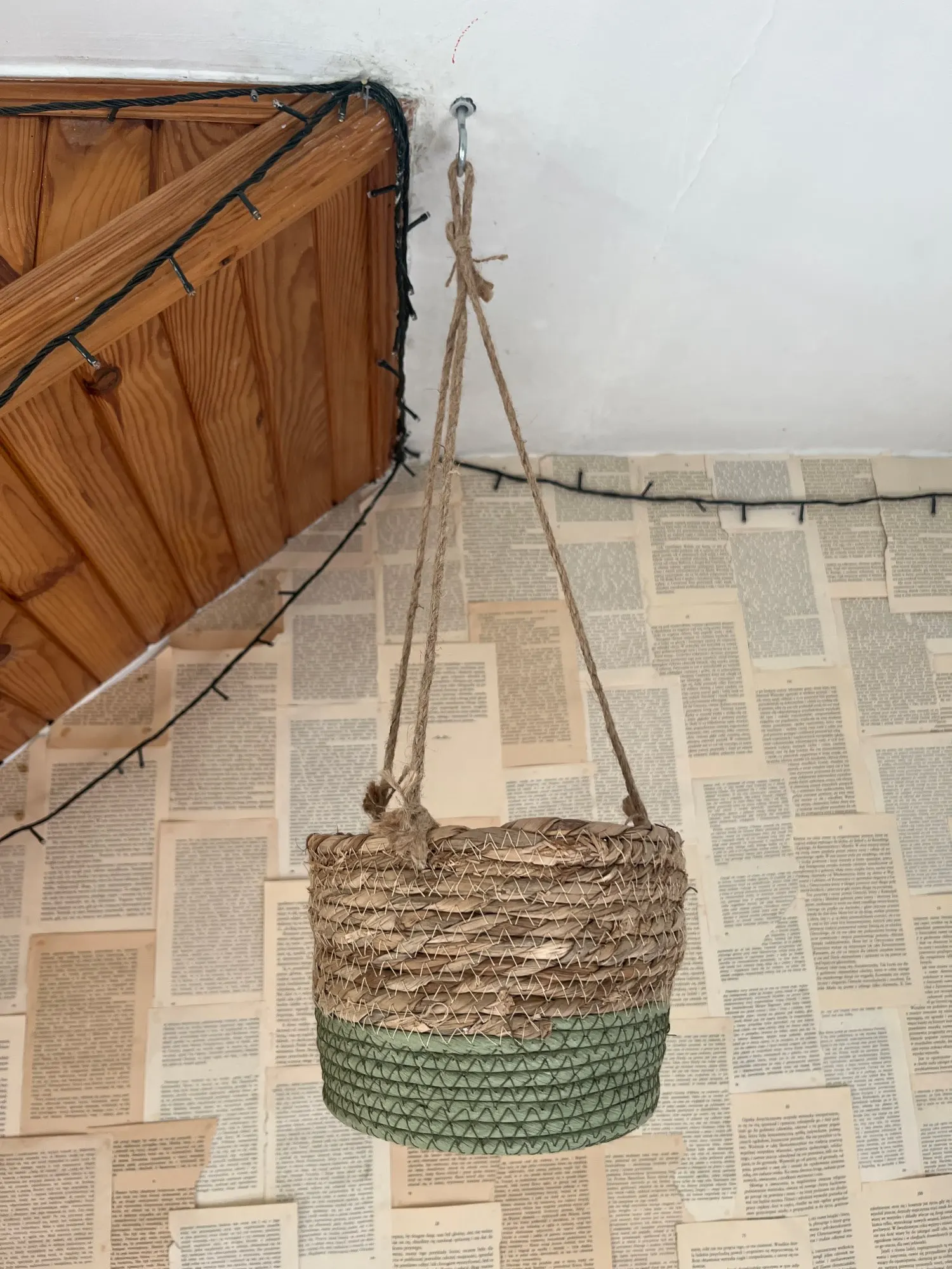 Garden Hanging Planter Macrame Plant Storage Basket Jute Rope Woven Indoor Outdoor Flower Pot Holder Plant Hangers Home Decor photo review