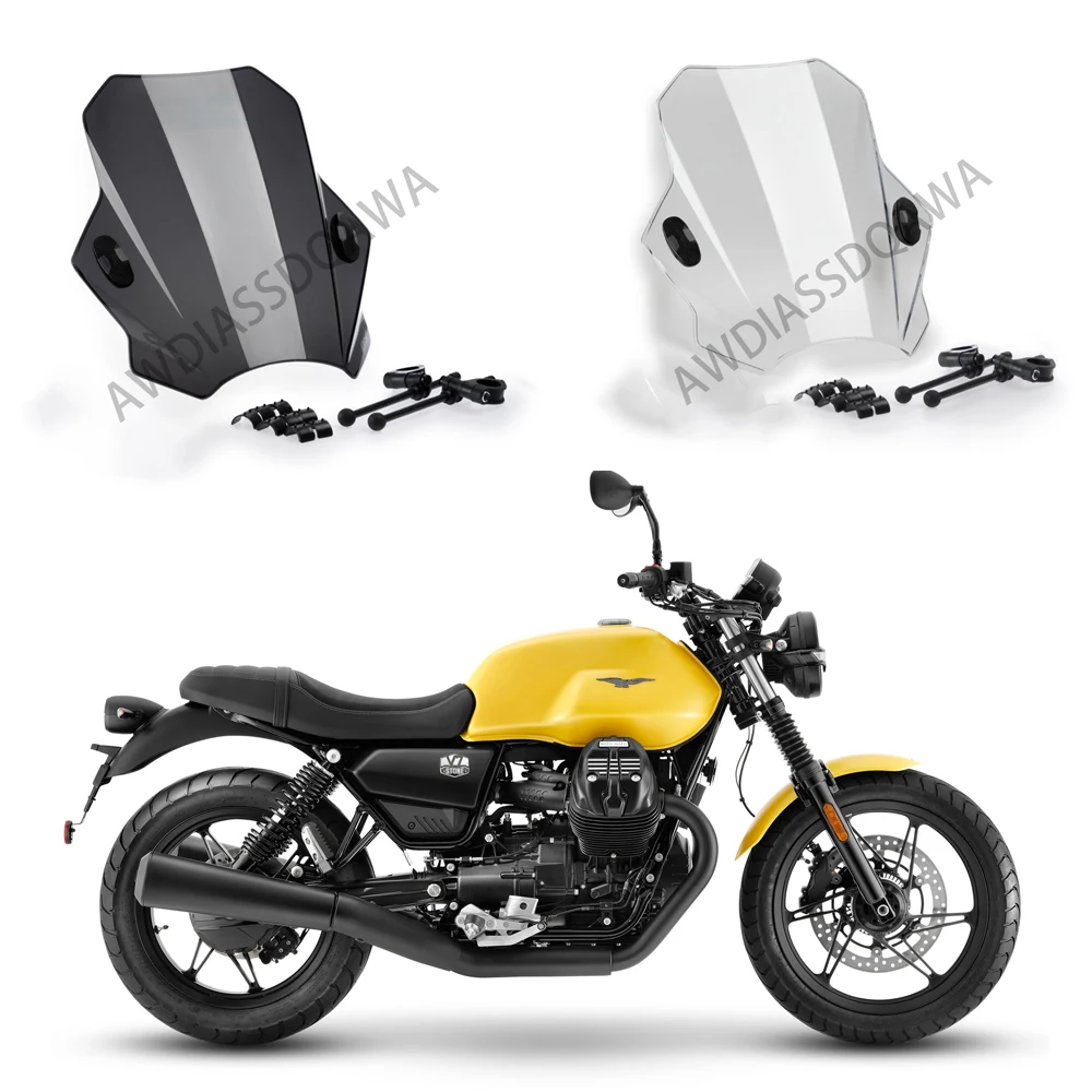 V7 III STONE 750 Motorcycle Adjustable Wind Screen Windshield For MOTO