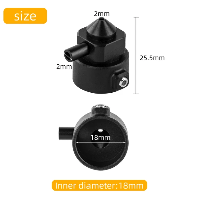FoxAlien Air Assist Aluminum Nozzle for FoxAlie 20W Laser Cutter, Laser Engraver Kit Only Compatible with FoxAlien 20w Laser 2
