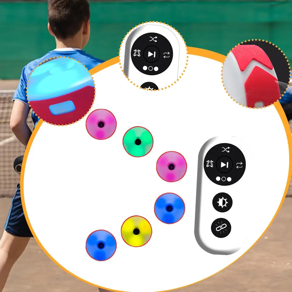 4/6Pcs Reaction Training Lights Blazepod Lamp Speed Agility Response Equipment With 4Modes For Basketball Boxing_voghion.com