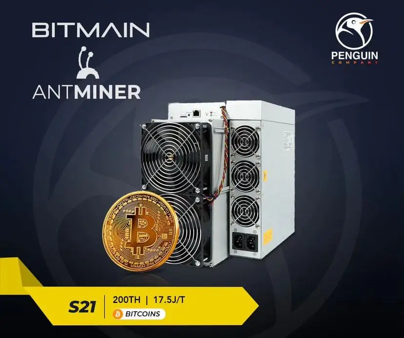 

Новинка, Биткоин-Майнер Bitmain Antminer S21 200TH/s 3500 Вт, Биткоин-Майнер Asic с блоком питания