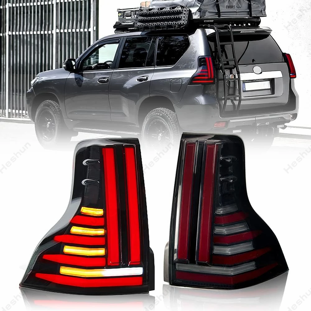 

For Toyota Land Cruiser Prado 150 2010 - 2021 Lexus GX460 GX400 2013+ Tail Lights Taillamp Taillight Rear Lamps Full LED Dynamic