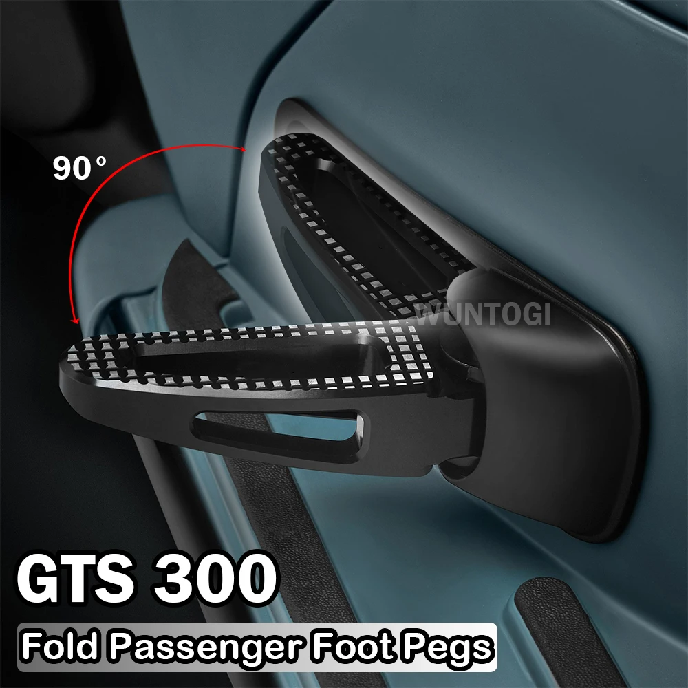 

gts300 Accessories Motorcycle Foot Pegs For Vespa GTS300 GTS 300 2021 2022 Fold Passenger Foot Pegs Adjustable Foot Pegs