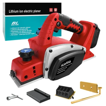 Brushless Electric Planer 15000RPM Cordless Power Planer DIY Furniture Cutting Woodworking Tool for Milwaukee 18V Battery