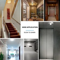 4PCS Radar Motion Sensor LED Light Bulb E26 110V Dusk‑to‑Dawn Auto On Off 6W 9W 12W 15W 18W 20W Smart Sensor Lamp for Porch Courtyard Basement Garage Stairway 8