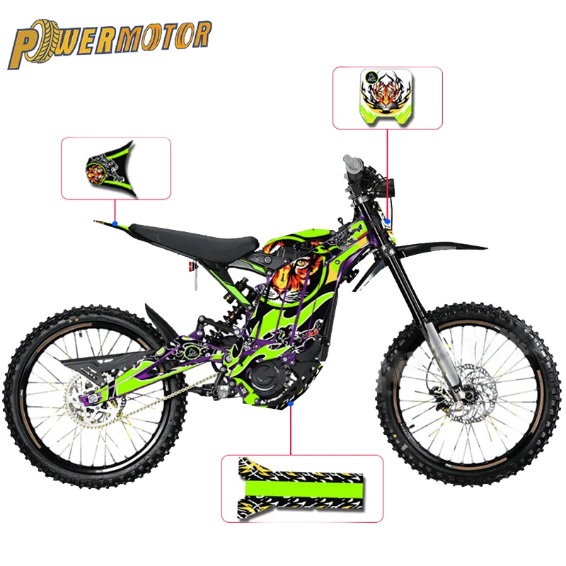 for Sur-Ron Electric Bike Parts Motorcycle Accessories Stickers Sticker 6 Styles for Surron Light Bee Motocross Pit Dirt Bike
