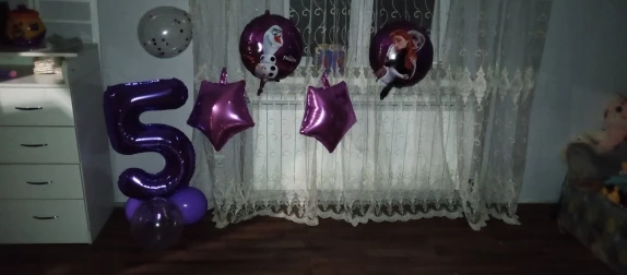 Disney Frozen Balloons - Elsa & Anna Birthday Party Decoration photo review