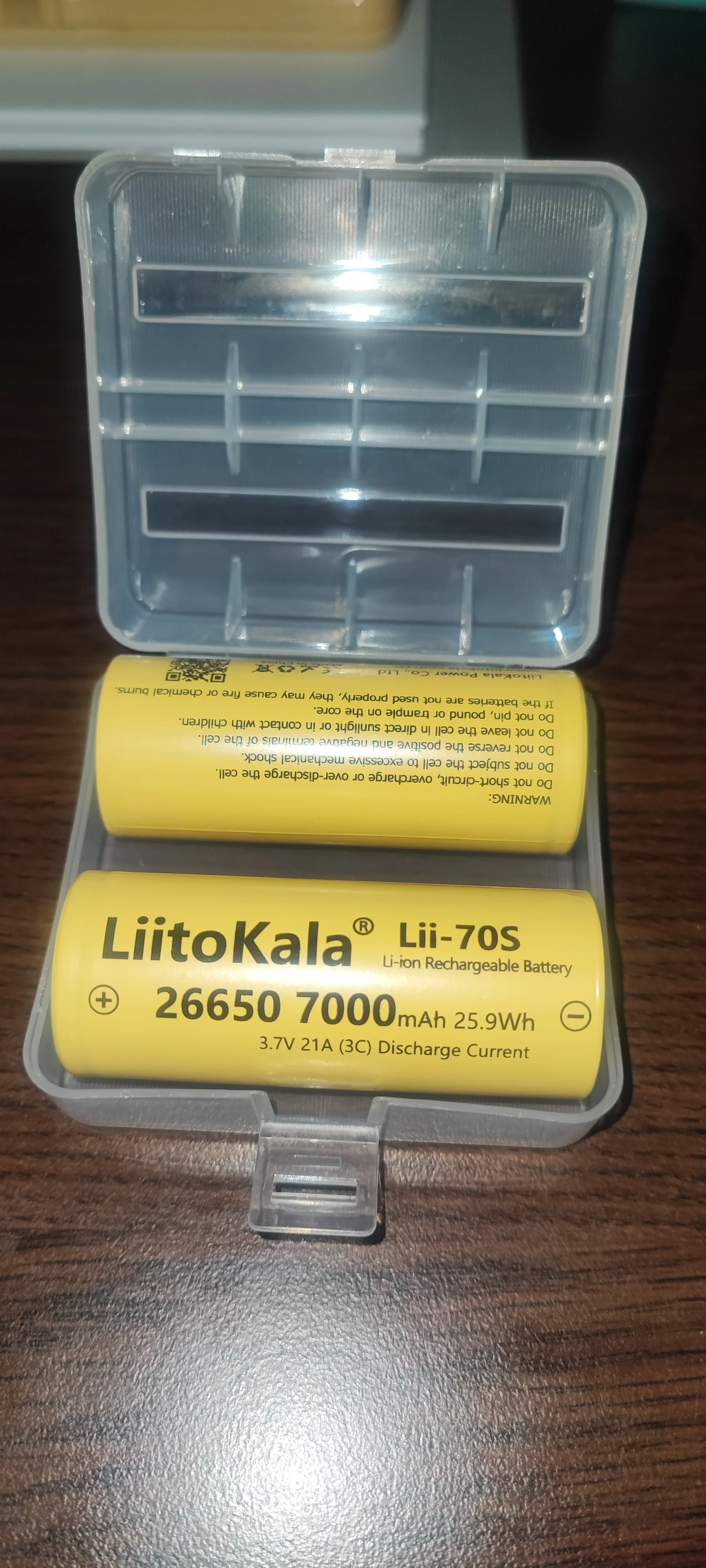 1-30pcs LiitoKala LII-70S 26650 3.7V 7000mA 35A power Rechargeable lithium battery 26650 Suitable for Flashlight batteries photo review