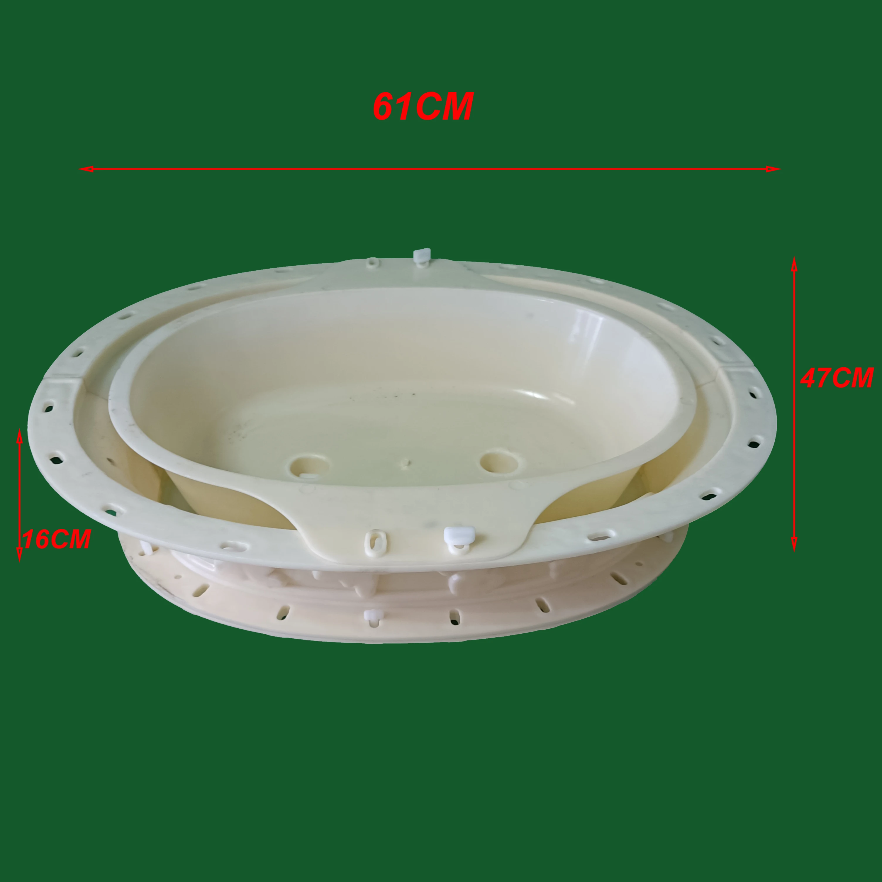 Flower pot mold pot cement mold plastic bonsai model homemade 60 oval