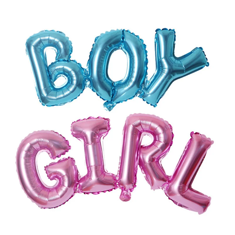

Link Baby Boy Girl Letter Foil Balloons Baby Shower Birthday Wedding Party Large Size Connect Baby Alphabet Air Globos Decor