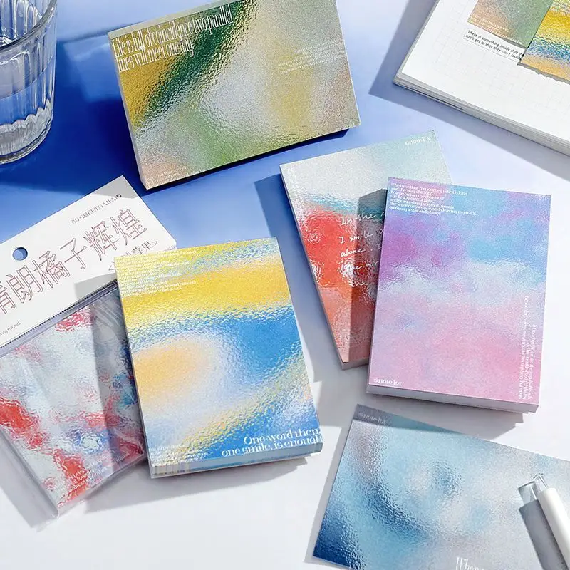 

Note paper glass sunny orange brilliant hand account paper high value (non-sticky) hand account collage material paper