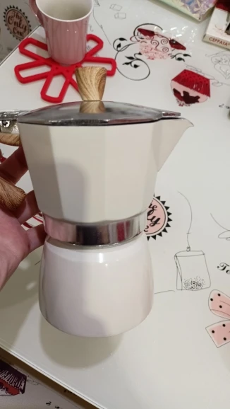 Café Classico: Vintage Wooden Handle Electric Espresso Machine photo review