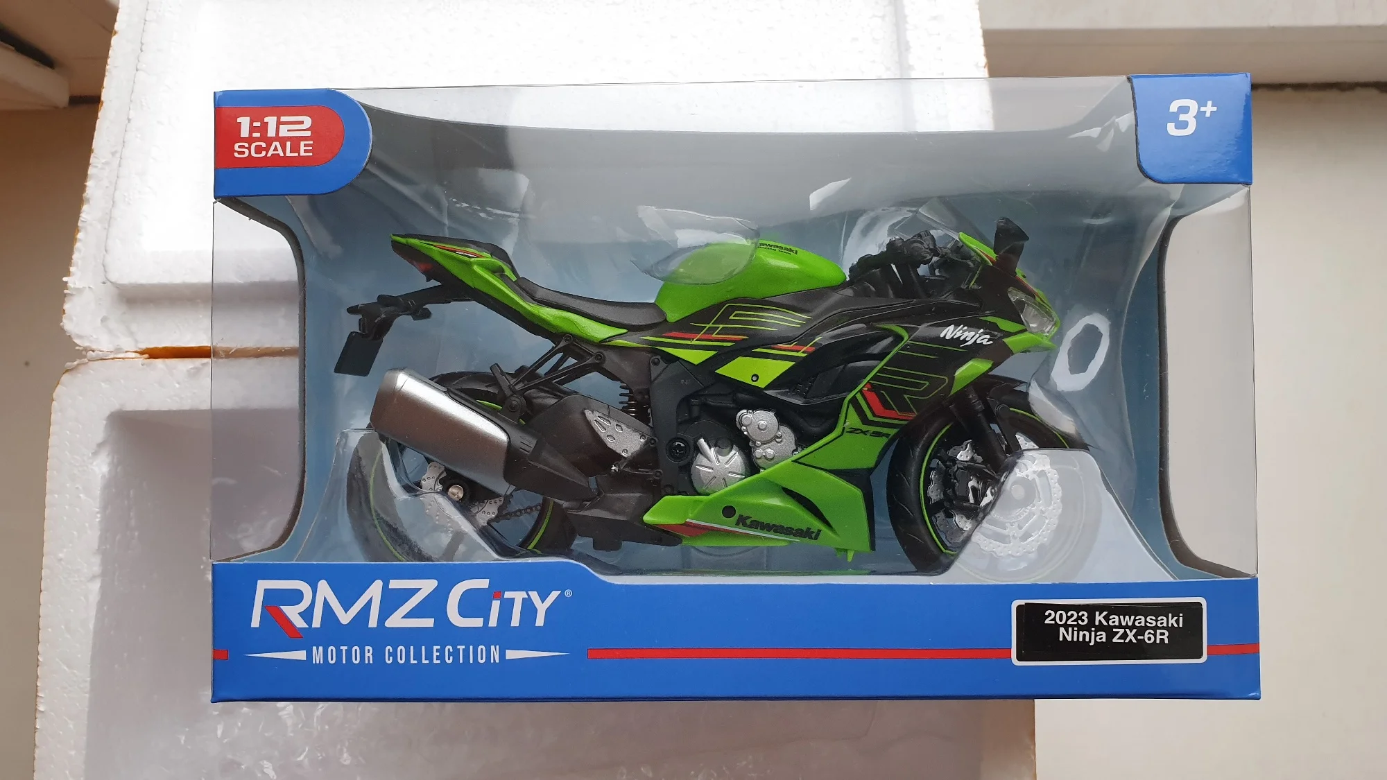 1/12 Kawasaki Ninja ZX-6R игрушка-мотоцикл 1:12 RMZ City литая под