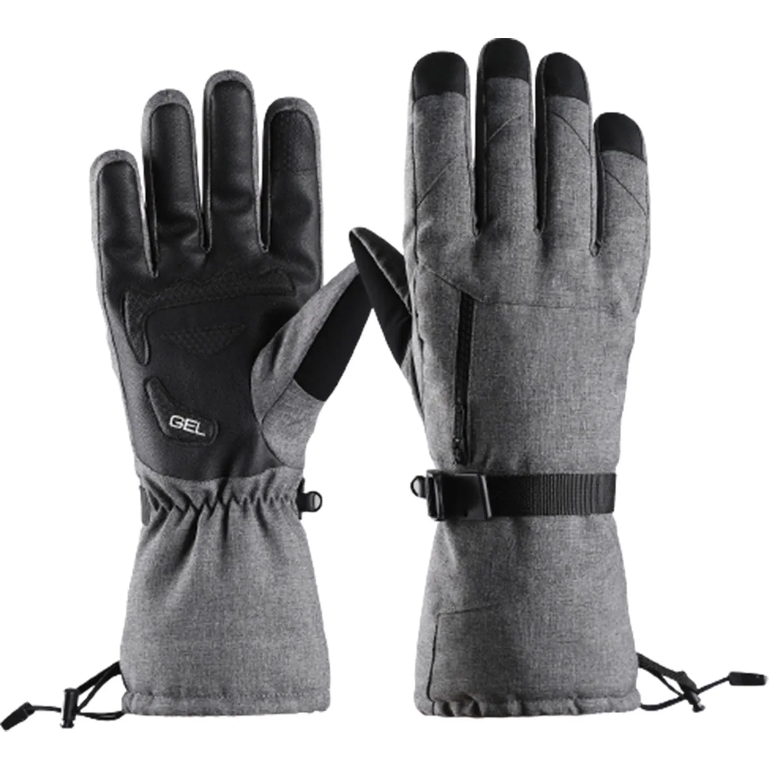 

Farfi 1 Pair Winter Ski Snow Snowboard Waterproof For Men Women Touch Screen Gloves