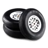 1 Pair Of High Quality CNC Aluminum accessories Rubber Wheel Tire 3" 3.5''  4'' for RC airplanes 1