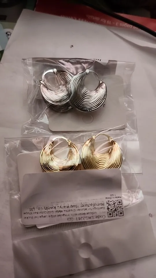 Large Geometric Ear Buckle Earrings photo review