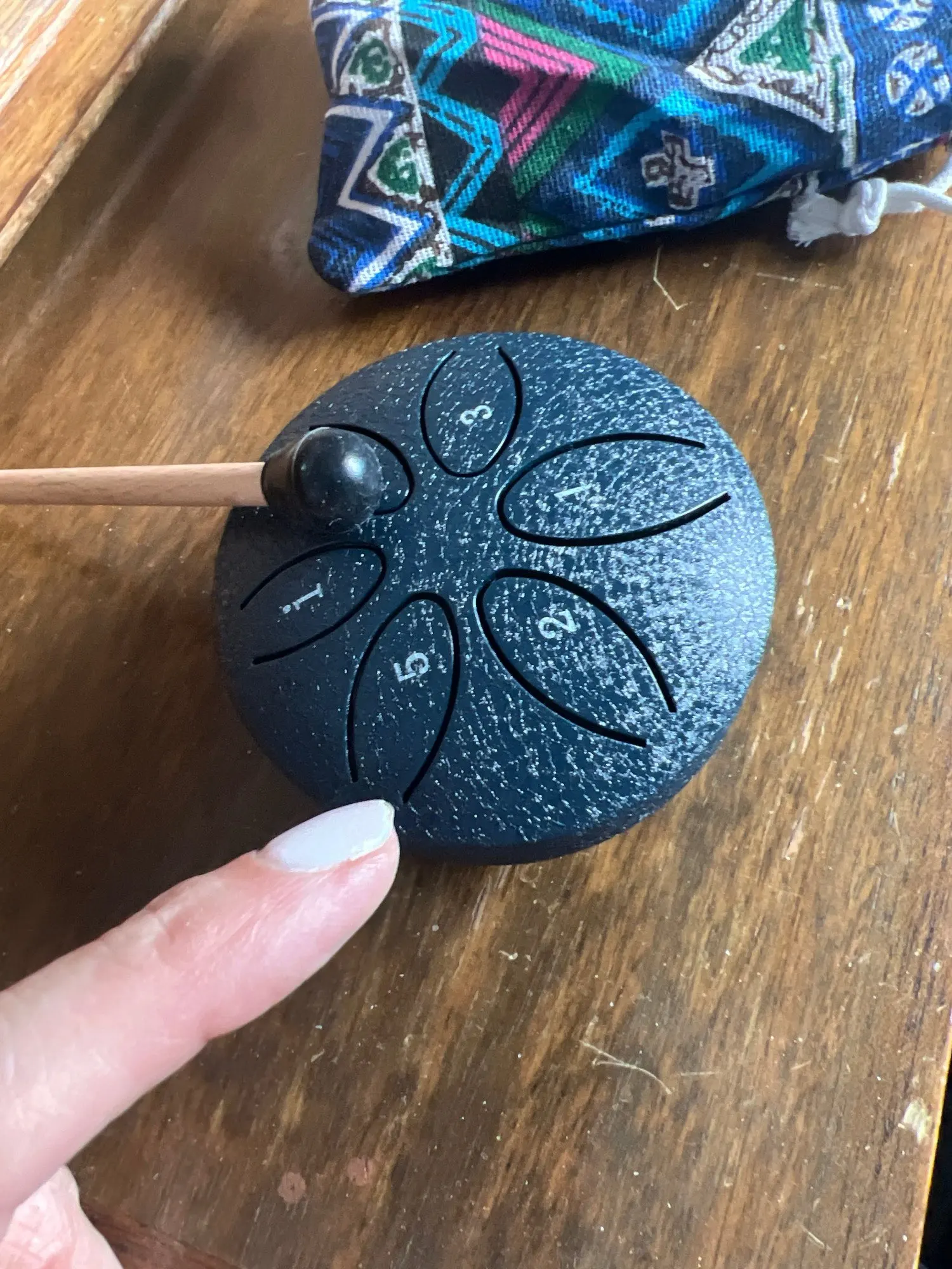 Mini Steel Tongue Drum | 6-Tone Meditation Instrument photo review