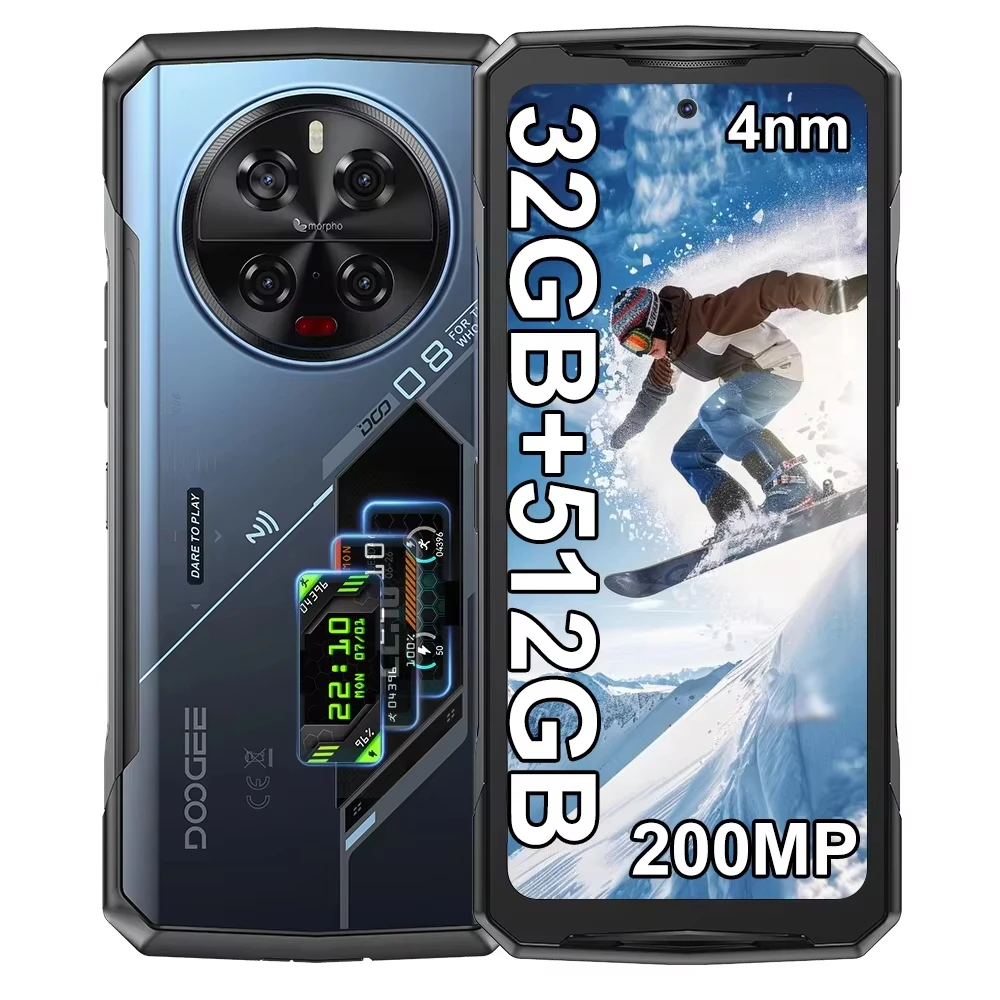 DOOGEE V40 Pro 5G Rugged Phone 36GB(16+20) 512GB 6.78