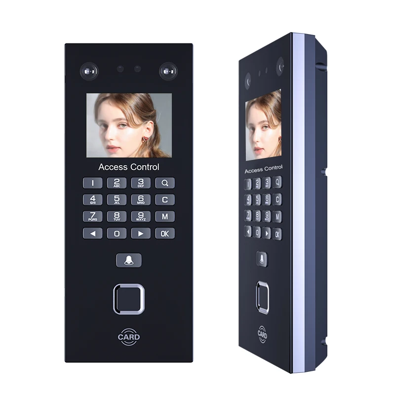 2.4inch TCP/IP or USB Biometric Facial Door Access Control System Fingerprint Face Time Attendance Machine RFID Keypad Reader