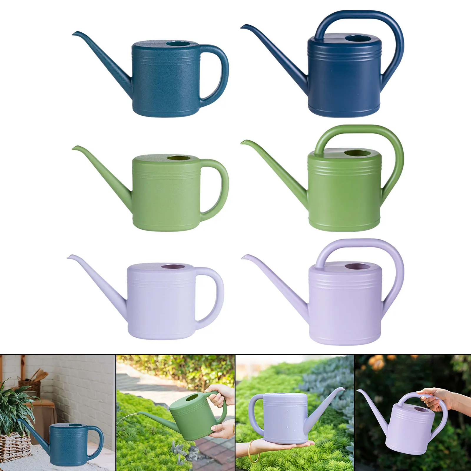 Description Picture 2 of item1/2L Watering Can Sturdy Watering Bottle Portable Watering Pot Gardening Tool Jar Watering Equipment for Indoor Bonsai Garden