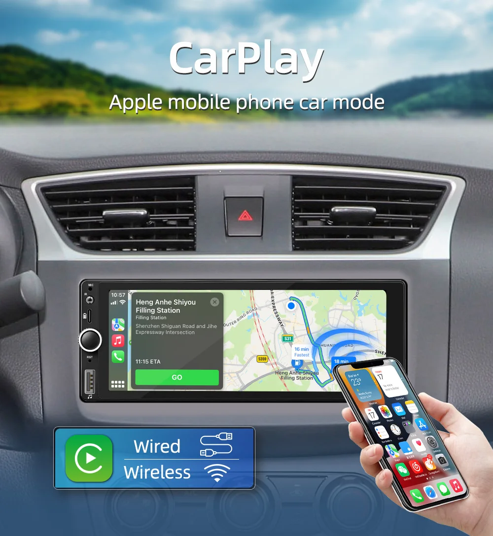 1 Din MP5 Car Radio 6.86'' MP5 Player Wired Carplay Android Auto Universal Multimedia Player Mirror Link Car Stereo 9 A5e35377e9ca642f788cdce14ad24603ch 1 Din MP5 Car Radio 6.86'' MP5 Player Wired Carplay Android Auto Universal Multimedia Player Mirror Link Car Stereo