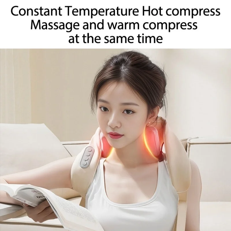 Masajeador cervical multifuncional hombro cuello compresa caliente Trapezius masajeador muscular