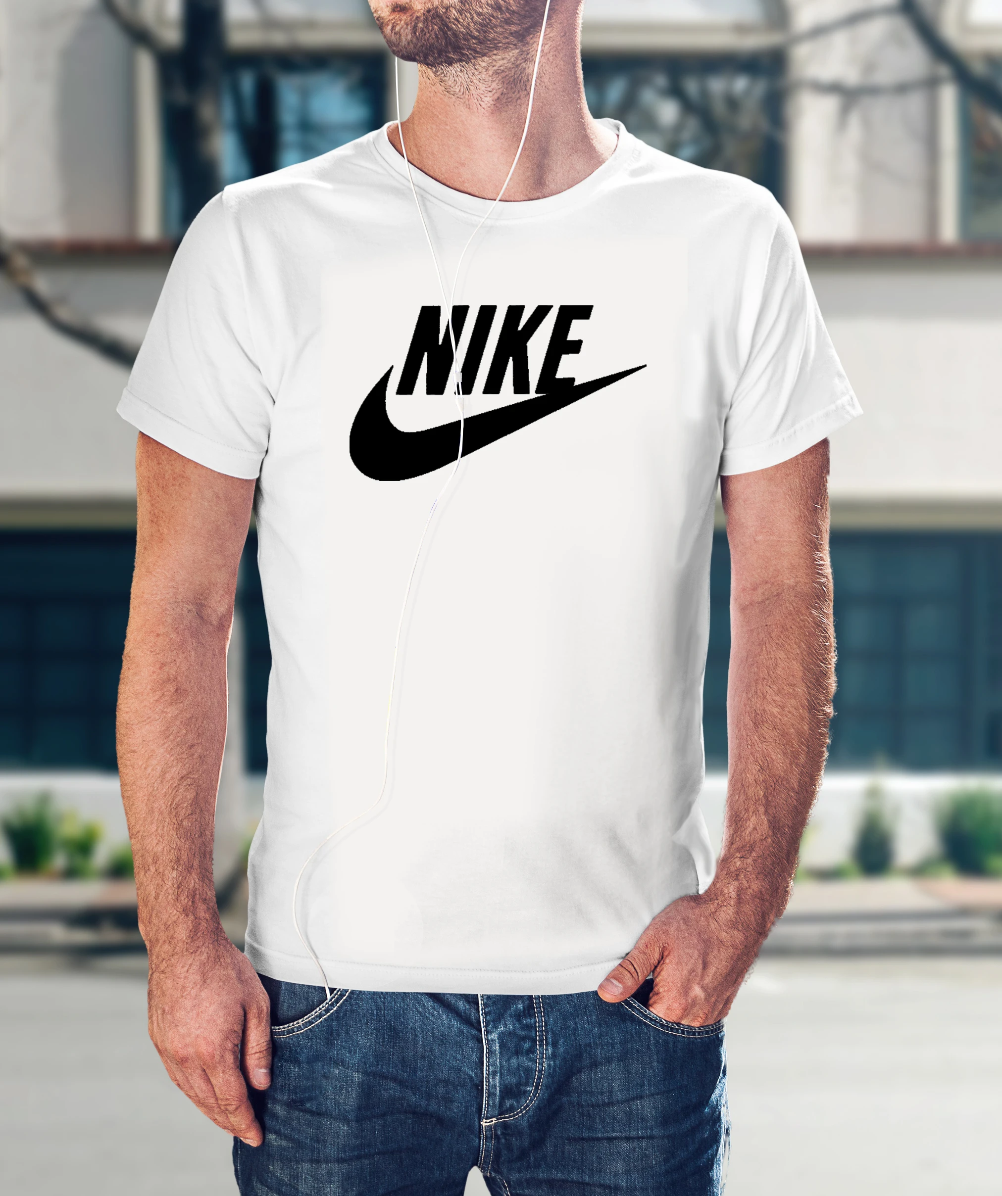 T-shirt T-shirt men's T-shirt oversize Nike sport black, white AliExpress