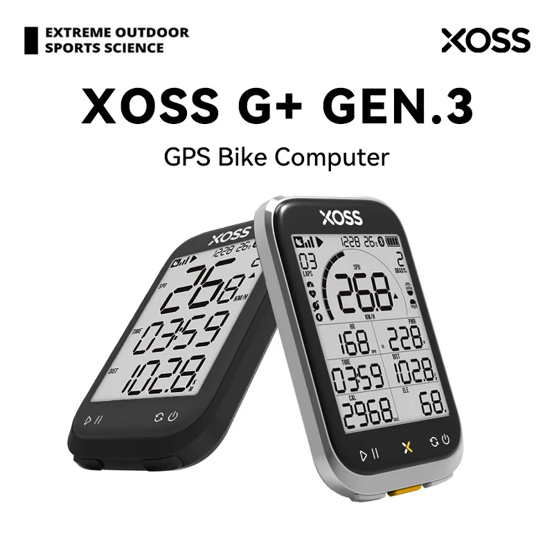 XOSS G+ Gen.3 Bike Computer GPS Wireless Digital Cycling Computer