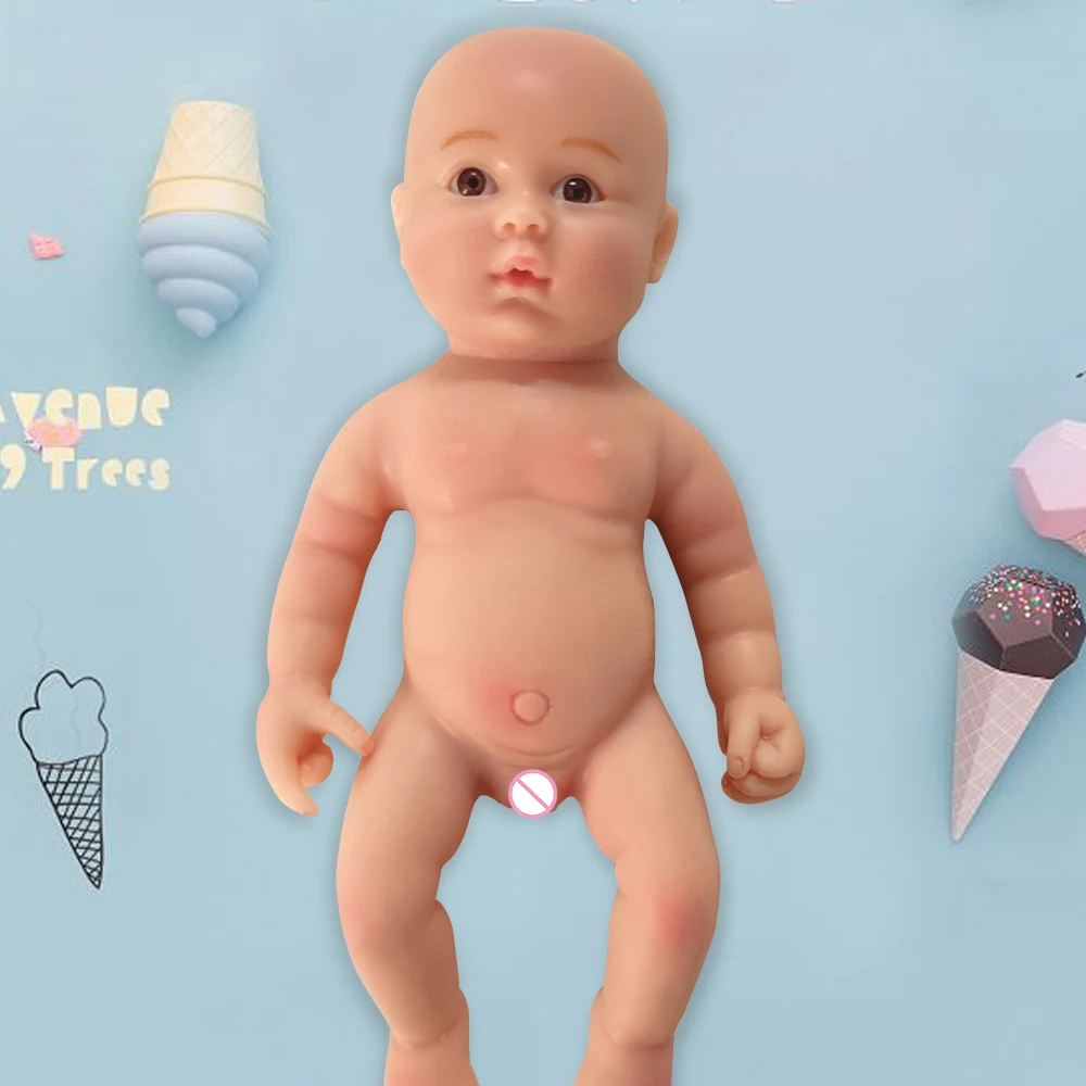 

6" Girl Micro Preemie Full Body Silicone Baby Doll Lifelike Mini Reborn Doll Surprice Children Anti-Stress DIY Toys For Kids