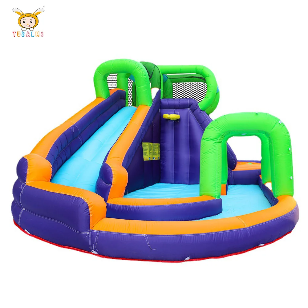 Nathaniel Child Inflatable Water Slide Blow Up Inflatable Bouncer Slide