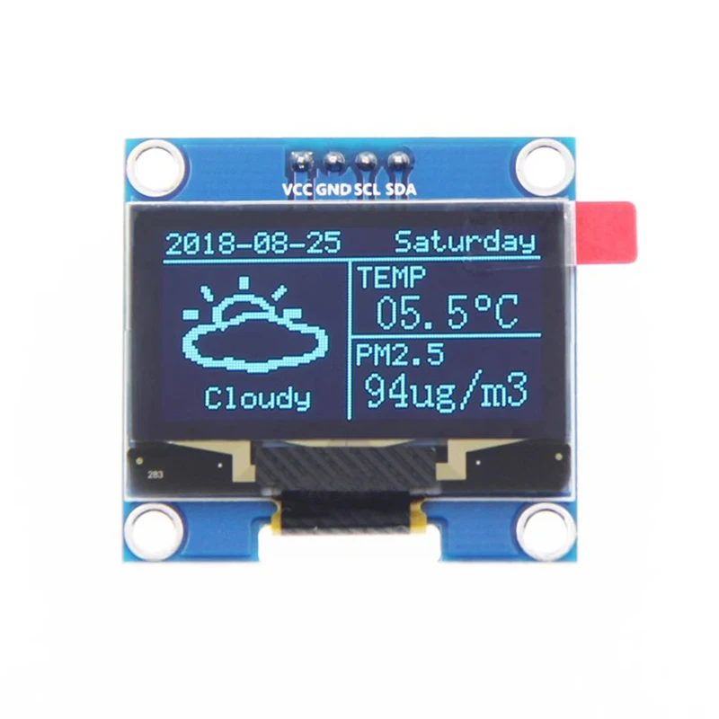 Modulo Display LCD OLED 1,3" Bianco 4 PIN Interfaccia IIC I2C - Foto 2