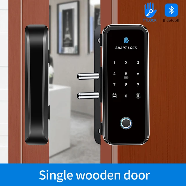 single wooden door