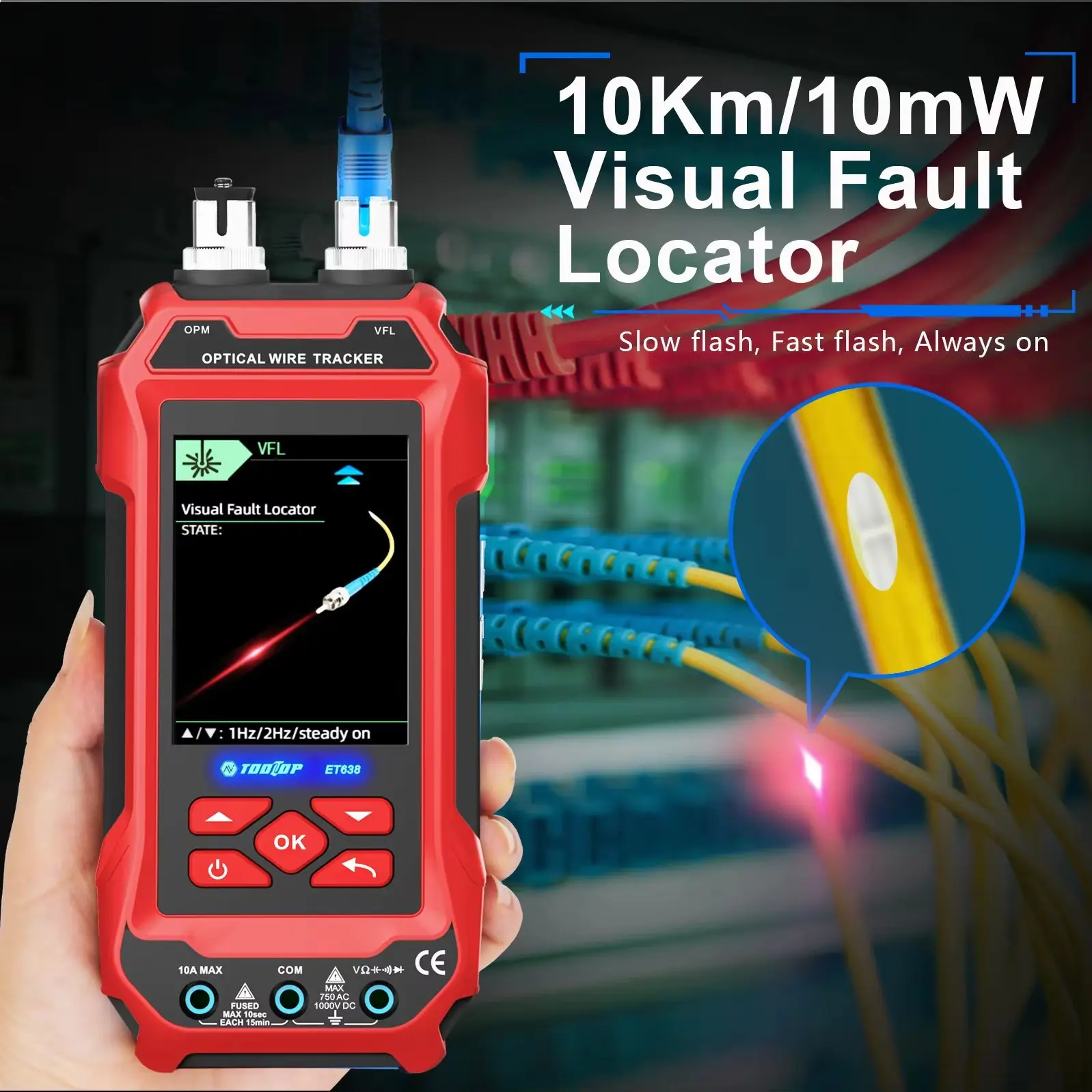 TOOLTOP ET636 4-in-1 Network Cable Tester Multimeter 60000 Counts - Image 5