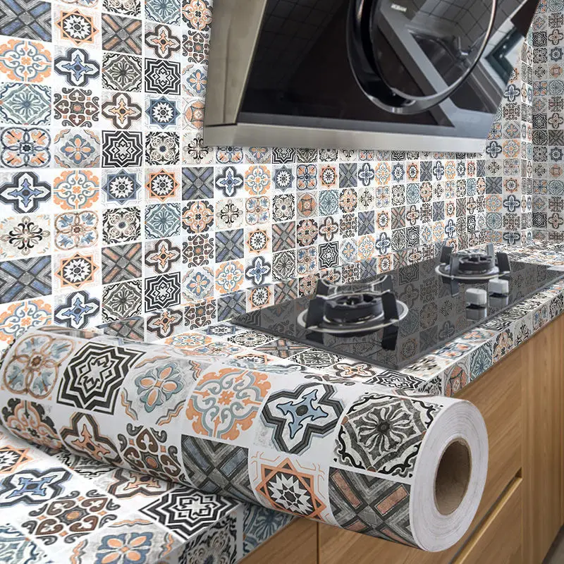 174454-ef7fa0.jpg A5e77df094aa14b3b9136fe42815f84dcg 40cm Home Decoration Wallpaper Bathroom Wall Stickers Tiles PVC Waterproof Big Roll European Style Self-adhesive Floor DIY Decor Mallzona