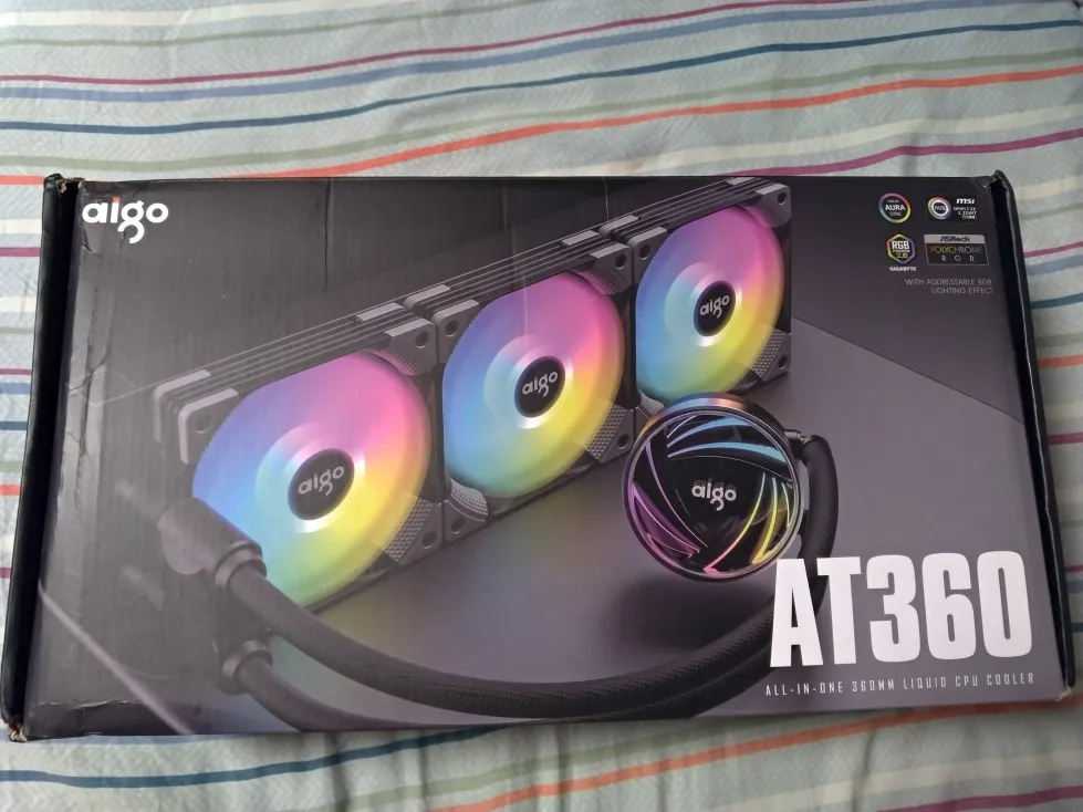 Aigo Galaxy 240 360 Water Cooling ARGB CPU Cooler Master Rgb Fan 120mm  Liquid