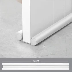 Universal Door Bottom Seal Strip - Soundproof Insulation and Draft Blocker, 96cm/37.79in (WHITE)