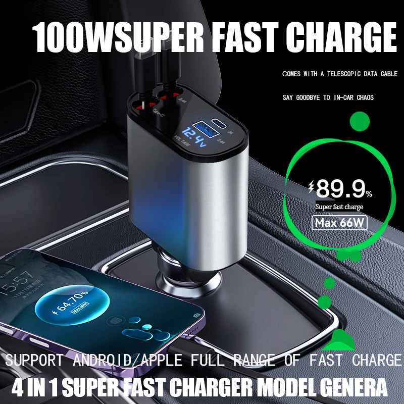 Cargador de coche USB C oculto, Mini toma de carga súper rápida de Metal,  adaptador empotrado de 12v, Usb K3N8 - AliExpress