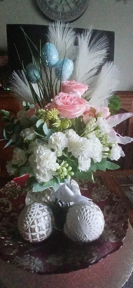 10 Heads Artificial Flower Silk Rose white Eucalyptus leaves Peony Bouquet Fake Flower for Wedding Table Party Vase Home Decor photo review