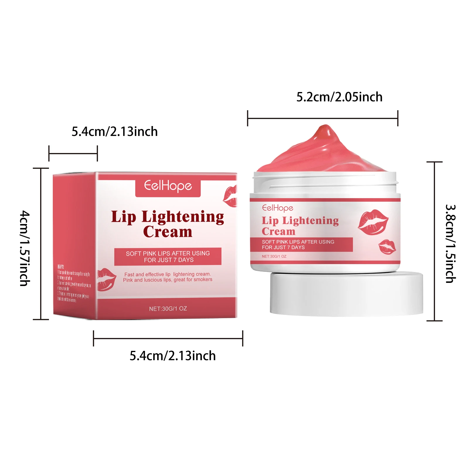 EELHOPE Nourishing Lip Cream Moisturizing Prevent Dryness and Peeling Remove Lip Lines Restore Smoothness Softening Lip Cream