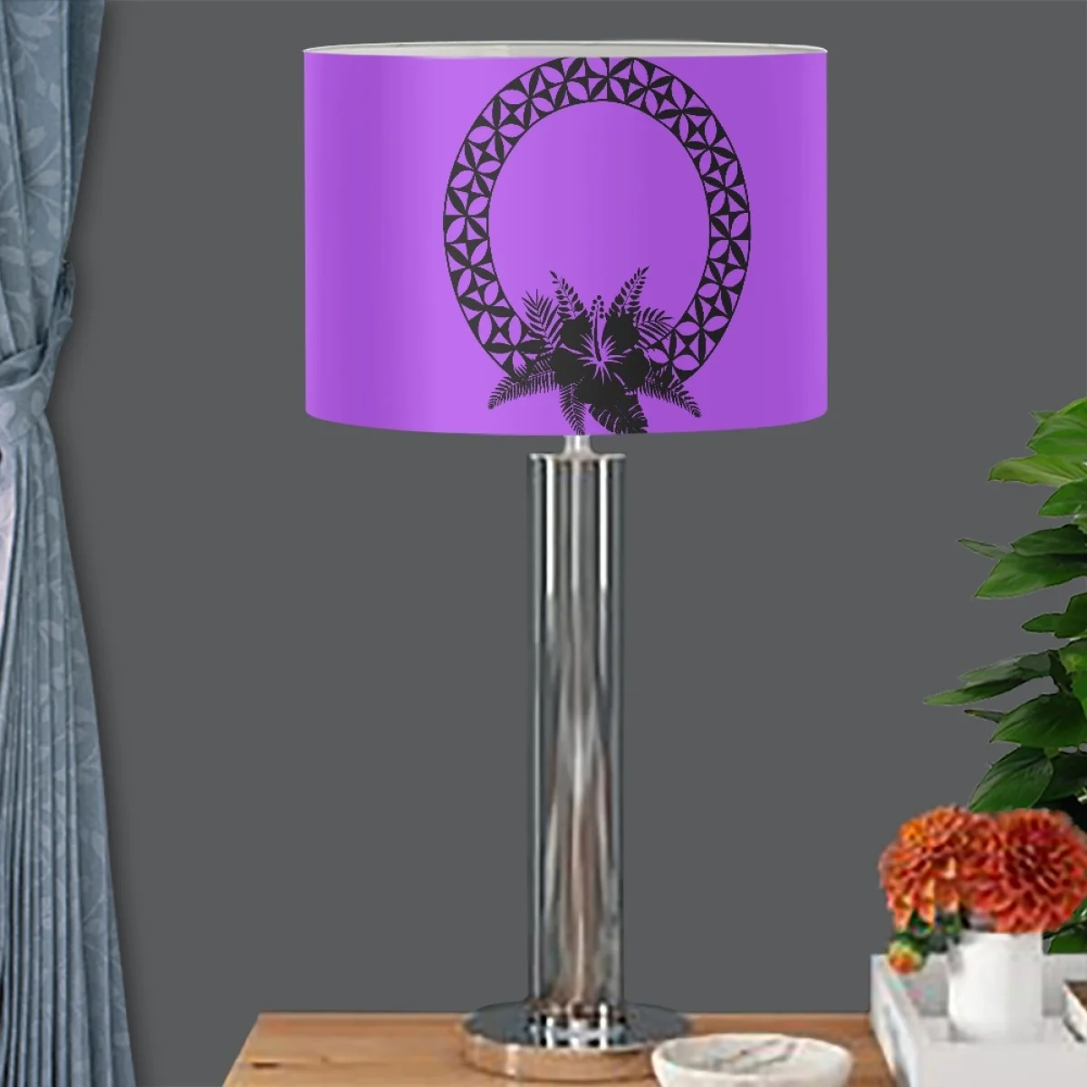 

Polynesian Tribe Samoan Siapo Lua Hibiscus Lamp Covers Shades for Table Lamps Desk Lamp Lampshade Floor Lamp Shade Light Cover