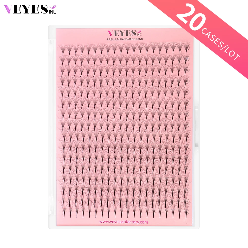 

Veyes Inc 20 Cases/Lot Premade Fans Lashes Eyelash Extensions Veyelash 320 Fans Slim Thin Pointy Base Russian Volume Fans Lash