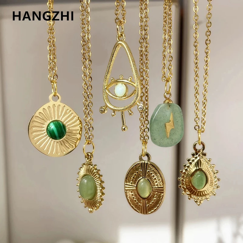 Женская цепочка из нержавеющей стали HangZhi золотистая с подвеской в виде