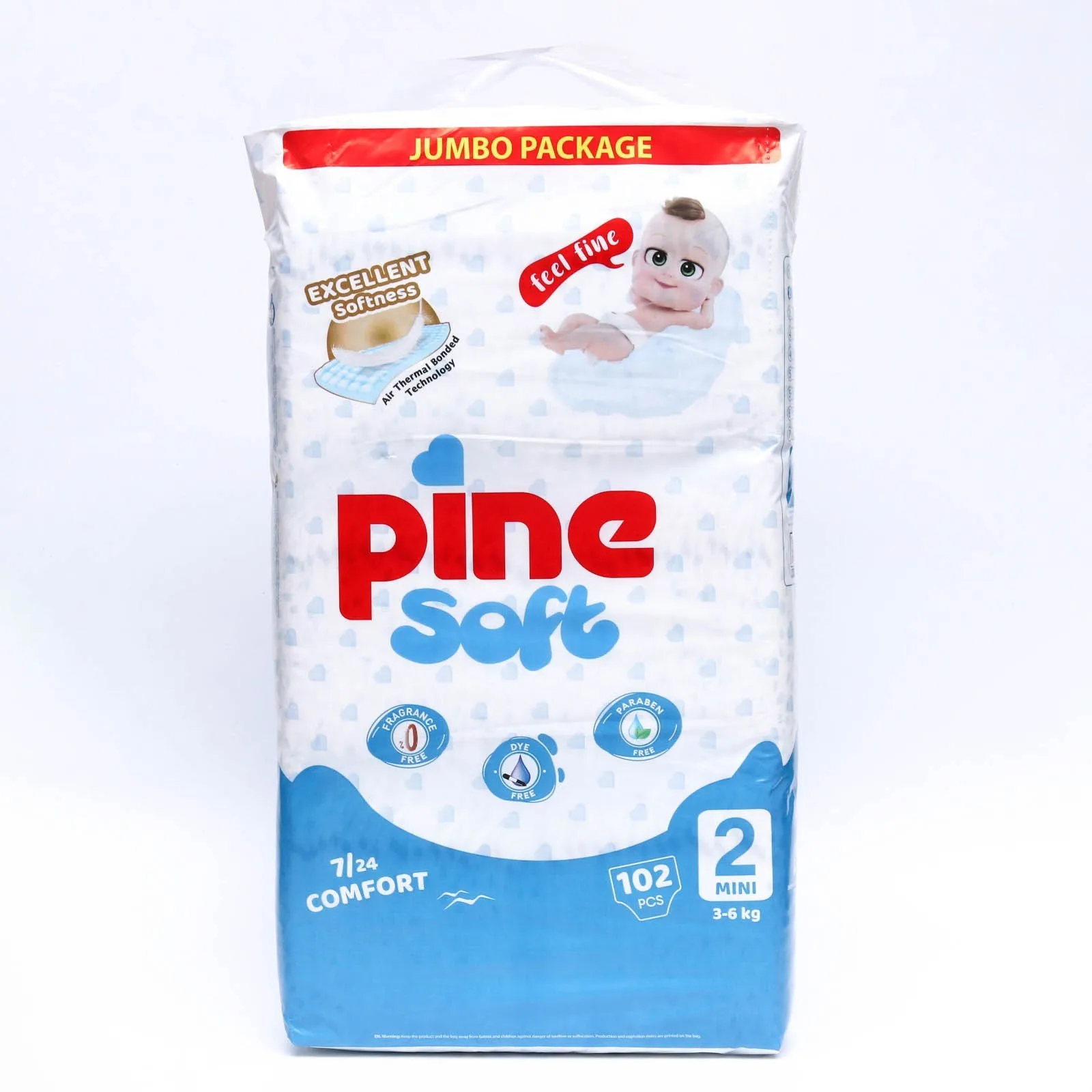 Подгузники детские Pine Soft 2 Mini (3 - 6 kg)