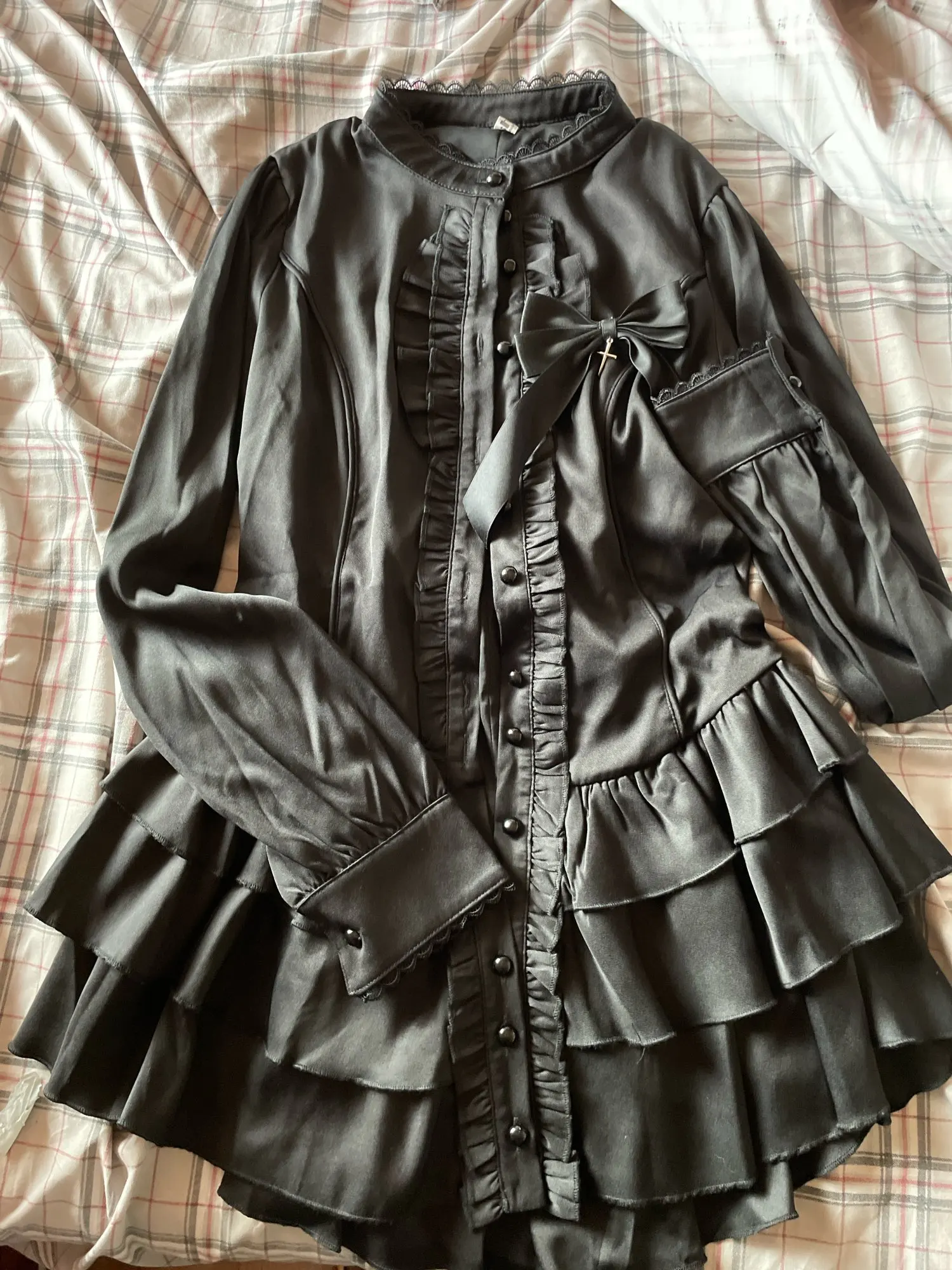 Black Laced Short Dress - Gothic Aesthetic photo review