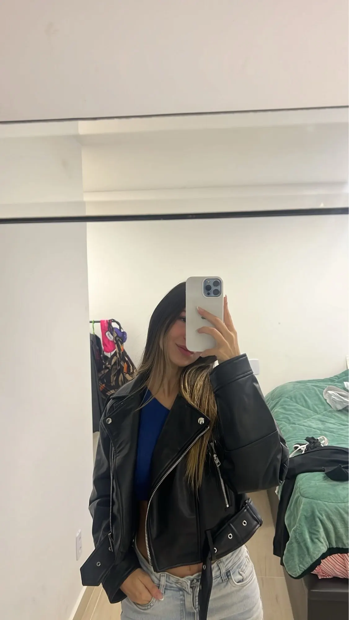Ailegogo Faux Leather Short Jacket photo review